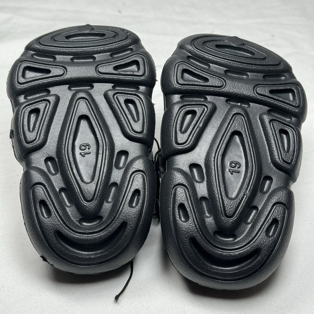 Kids Clogs Sandals Toddler US 3 Black‎ Slip On Lightweight w/ Charms